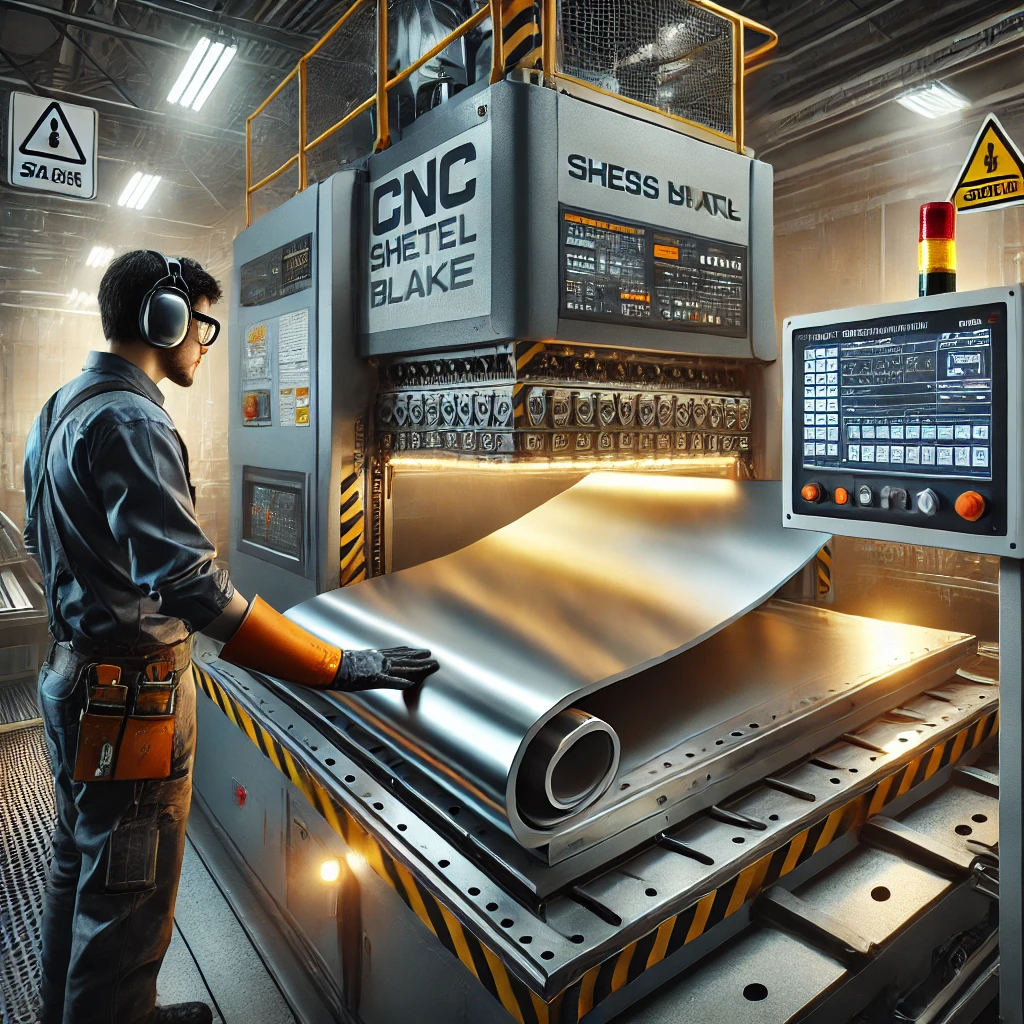 DALL·E-2025-03-17-10.45.58-A-highly-detailed-CNC-sheet-metal-bending-machine-in-action-precisely-bending-a-thick-metal-sheet.-The-machine-is-equipped-with-a-hydraulic-press-bra.webp